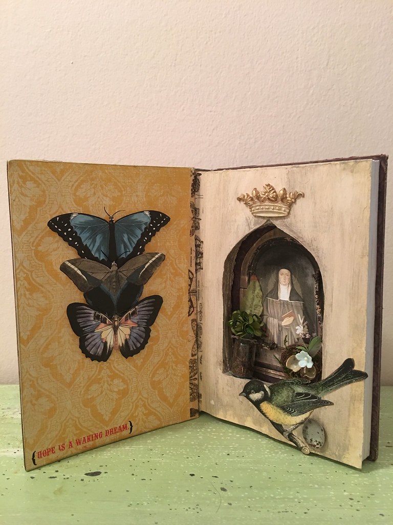 The Tree of Butterflies Book Art Book Sculpture Altered Book Made to Order  